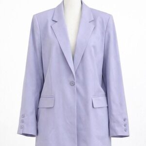 PrettyLittleThing Lilac Oversized Blazer Size US 6